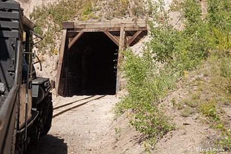 Cumbres and Toltec Scenic Railroad Steam Engine 489 Entering Mud Tunnel